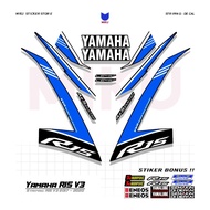 RC03b Yamaha R15 Striping Sticker Scotlite Motorcycle Sport R15 V3 Graphic Racing Mothai Thailook St