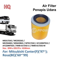 Mitsubishi Fuso Canter (FE639, FE434, FE85P) Fuso Rosa (BE) Leppon Air Filter RMB-017242-U ME017242 