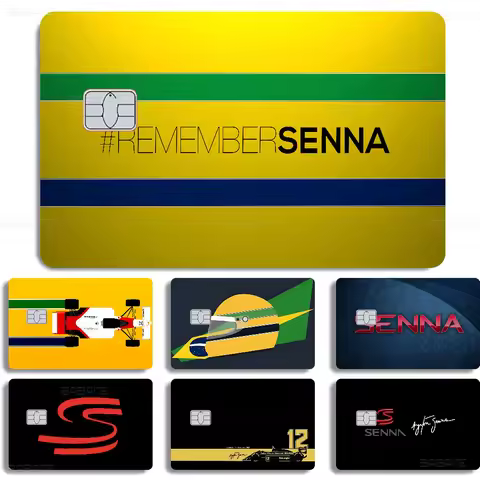Popular Racing Car A-Ayrton S-Senna Film Skin Sticker Tape For Bank Credit Debit Personalized Credit