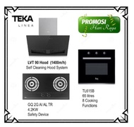 Teka Hood LVT 90 (1400m3/h) + Hob GQ73 2G AI AL 2TR (4.2KW) + Built In Oven TL615B (8 Cooking Functions) with Ducting Ser