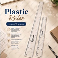 Diamant Clear Ruler 12inches / 24 inches