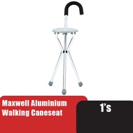 Maxwell Aluminium Walking Caneseat (DY05911L) Non Slip Walking Stick With Seat / Tongkat Kerusi 拐杖椅子