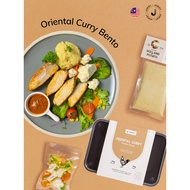 【Spice Infused】 Oriental Curry Sous Vide Chicken Breast Bento 【Ready To Eat】