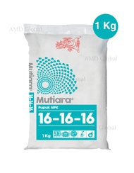 Pupuk NPK Mutiara 16-16-16 Meroke 1 Kg Kemasan Asli Pabrik