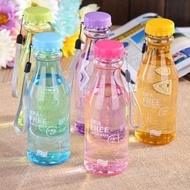 Bpa FREE TRANSPARANT DRINKING BOTTLE 550 ML - BPA FREE - FREE BUBBLE - MY BOTTLE