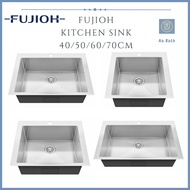 [FREE DELIVERY] FUJIOH FZ-SN50 43CM/53CM/63CM/73CM SINGLE BOWL TOP MOUNT STAINLESS STEEL KITCHEN SINK