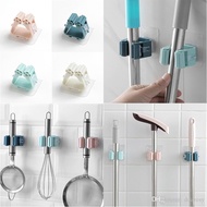GANTUNGAN Moop Broom Holder Mop Holder/ Hanger Holder Clamp/ Broom Hanger/ Wall Mounted Mop/ Bathroo