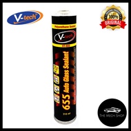 V-Tech Windscreen Adhesive Glass Sealant / Sealant Black / Gum Silicone VT-655 310ml
