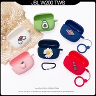 cute cartoon case for JBL W200 TWS bluetooth headset protective sleeve jbl wave200 tws soft shell