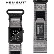 [HOT JUXXKWIHGWH 514] HEMSUT สำหรับ Apple Watch Band 40มม. 44มม. กีฬาไนลอนสายนาฬิกาสำหรับ Mi Band 4 Iwatch 7 5 6 Se 2 3คุณภาพสูง