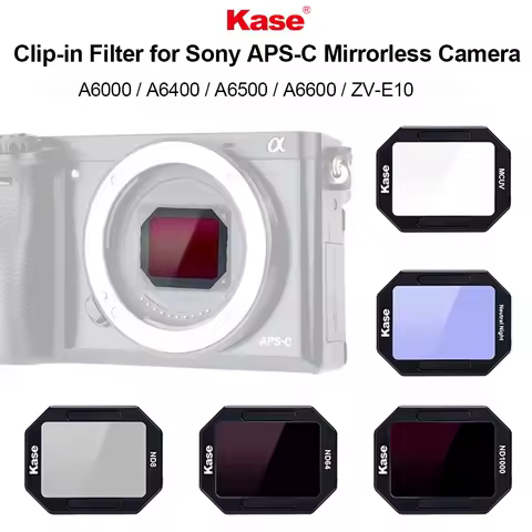 Kase Clip-in CMOS ND UV Neutral Night Filter for Sony APS-C Mirrorless Camera A6000/A6400/A6500/A660