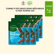 Snack rong biển Bibigo vị mực nướng cay 25g