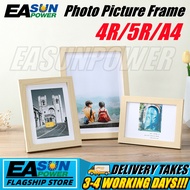 Wooden Photo Frame For Desktop Display Home Wall Decoration Picture Stand 4r/5r/A4
