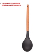 Sutil Silicon Gagang Kayu Peralatan Masak Murah Utensil Silikon Spatula Silicone Tahan Panas PTT