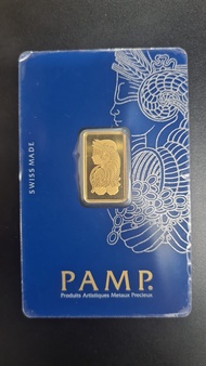 PAMP SUISSE Lady Fortuna Fine Gold Bar - Circulated in good condition - 5 grams