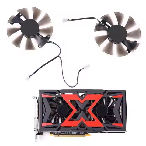 2x 85mm PLD10015B12H 0.55A RX580 RX590 for POWERCOLOR DATALAND Radeon RX 580 590 Graphics Card Cooli