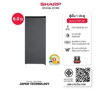 SHARP ตู้เย็นประตูเดียว Mini-elegant Freezer 5.3 - 6 คิว สีเทาเข้ม /สีเงิน รุ่น ,SJ-F17ST-DK ,SJ-F17
