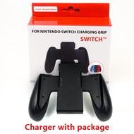 มือจับแบบยึดชาร์จท่าสถานีที่ชาร์จชาร์จสำหรับ Nintendo Switch Joy-Con NS Handle Controller Charger
