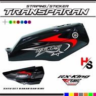 TRANSPARENT STRIPING STICKER YAMAHA RX KING LATEST VARIATION MOTIF A45 VARIATION MOTIF STICKER
