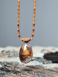 黃幽靈紅幽靈 天然水晶吊墜 項鏈