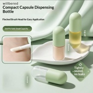 willbered 4/6Pcs 5ml Empty Refillable Bottles Liquid Foundation With Wand Brush Refillable Travel Em