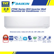 Daikin 2.5HP Eco Inverter With Smart Control FTKE71A (NEW)
