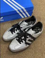 Adidas Originals SAMBA OG 銀黑色皮革德訓鞋