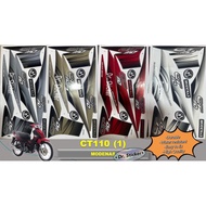 CT 110 Stripe Stiker Sticker MODENAS CT110 CT100 CT 100 (1) BODY COVERSET COVER SET KAVERSET STRIP