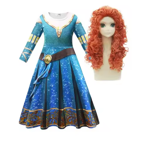 Halloween Princess Brave Merida Costume for Girls