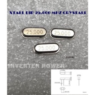 Crystal 25,000MHz 25MHZ LowProfile Crystal 25,000 mhz xtal 49S DIP