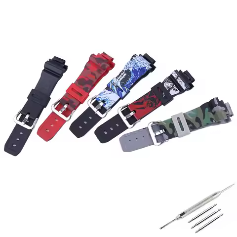 16mm men's resin camouflage watch strap compatible for Casio DW6900 6600 GW6900 watch band women's r