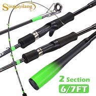 Sougayilang Fishing Rod 6FT 7FT Fishing Rod 4-12LBS Spinning Rod Casting Rod for Freshwater and Saltwater