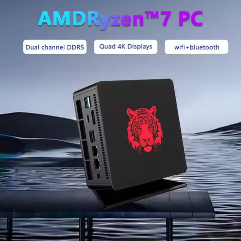 PC Mini Gaming Octa Core 5.2Ghz RGPU Portable PC Case Gaming Mini Computer Desktop