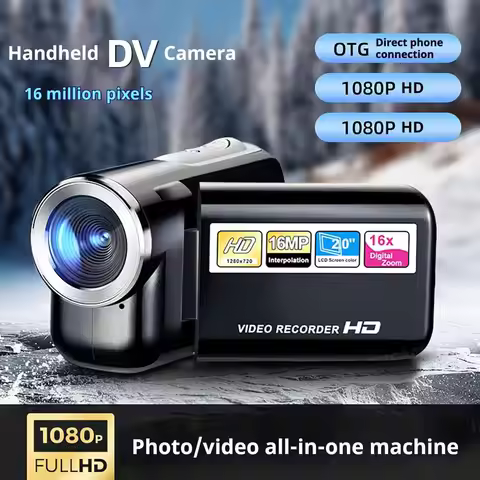 Full 1080P HD Rotation 16X High Definition Digital Camcorder Video DV Camera SD Card Hand-held DV Mi