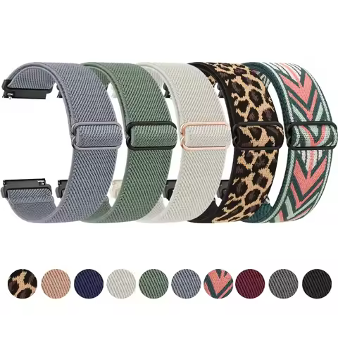 Band for Samsung Galaxy Watch 4/7/6/5 Pro/6 Classic/gear S3/active 2 Braided Solo Loop Bracelet 20mm