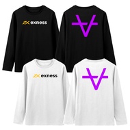 Crypto Exness Academy Long Sleeve T-Shirt Cotton Combed 30s Unisex Men & TraderWanita