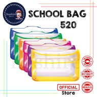 Folder Bag 2 buttons + net School bag Folio 520 ECHELON Echelon zipper bag/