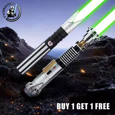 TXQ LUKE Skywalker Christmas Lasers Combat Lightsaber Smooth Swing 12 colors Blaster Metal Toys Cosp