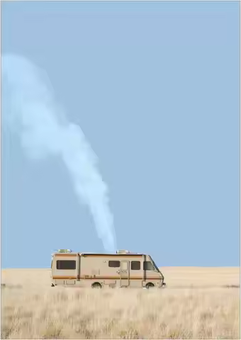 Breaking Bad RV Camper Van Art Picture Print Silk Poster Living Room Decor Home Wall