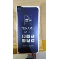 tg tempered glass ceramic matte blue infinix - note 10 pro