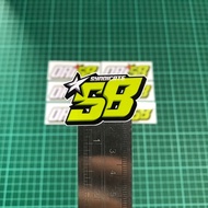 "58 Small" print Sticker