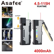ASAFEE M20 Multi Function White Laser Flashlight with Foldable Side Light 600M Long Range Zoomable T
