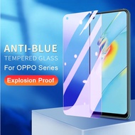 ป้องกันแสงสีฟ้าฟิล์มกระจกนิรภัย OPPO A60 A18 A38 A58 A98 A57 A74 A17K A78 A96 A77s A16K A76 A94 A32