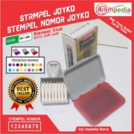 Joyko/Kenko Number Stamp 1 Set With Ink Tank Already Filled with Ink | 8 digit number stamp 8 digit 