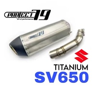 Project79 Exhaust Suzuki SV650 Slip On Link Pipe TITANIUM Muffler SV 650 Project 79 Stainless
