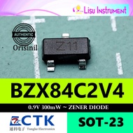 BZX84C2V4 2.4V 300mW ~ BZX84C24 Z11 Zener Diode Sot-23 CTK Electronic