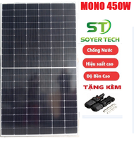 Tấm pin năng lượng mặt trời 450W Mono công nghệ mới nhất SOYER TECH - Chính hãng Thương hiệu Soyer S