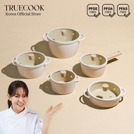 Korean Eco Ceramic Induction Casserole Pot NonStick 5 Layer Soup Pot 16cm 20cm 24cm PFOA, PFAS, PFOS