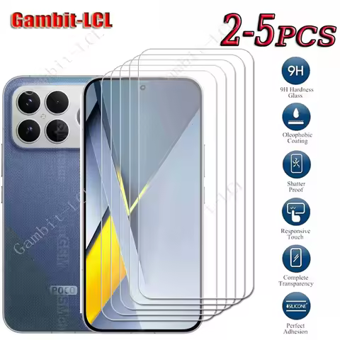2-5PCS 9H HD Tempered Glass For Xiaomi POCO F8 Ultra ON POCOF8Ultra POCOF8 F8Ultra F8Pro Pro Screen 