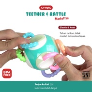 IQ ANGEL Manhattan 6 Rattle Teether Toys / Teether Rattle / Baby Teether Toys / Baby Teether